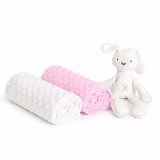 Kit 02 Mantinhas Bebê Pipoquinha Simples Maternidade Macia em Oferta na Shopee