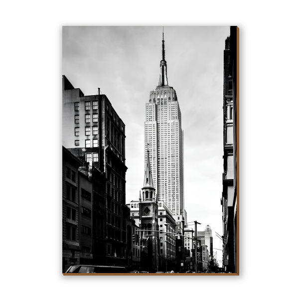 Quadro Cidade de Nova York, Cidades, Placa Decorativa 42x30cm