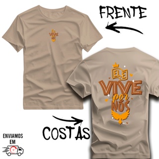 Camiseta Camisa Tshirt Cristã - Unissex Premium ''ELE VIVE POR NÓS' Fé - Adulto e Infantil  - 10 em Oferta na Shopee