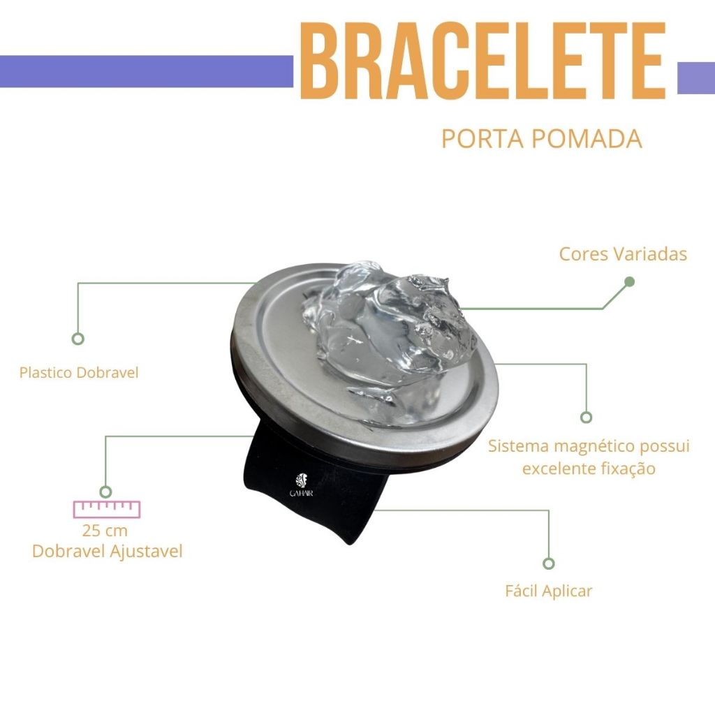 Pulseira Porta Pomada para Trancista com Imã Forte e Ajuste Confortável Profissional Yan Hair em Oferta na Shopee
