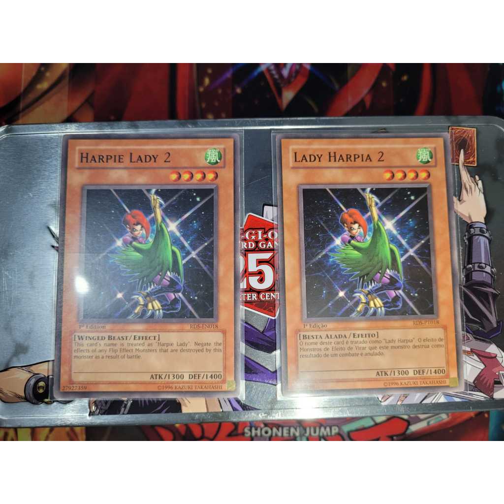 Escolha o Idioma - Harpie Lady 2 - Lady Harpia 2 - Raridade CUMUM - Yugioh! Original Konami.