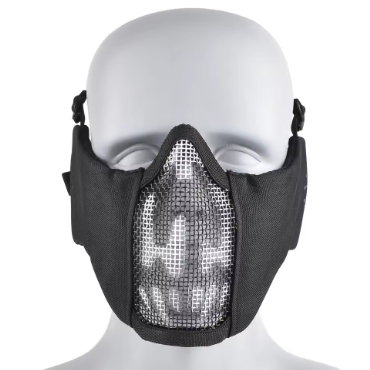Mascara Meia Face Confort Metal Proteçao Orelha Segurança Airsoft