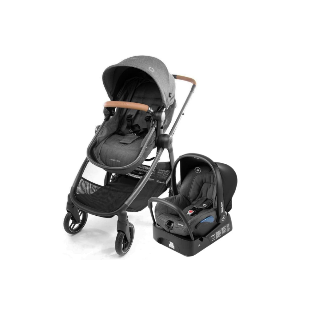 Carrinho de Bebê Berço Passeio Trio Travel System Anna³ Cinza