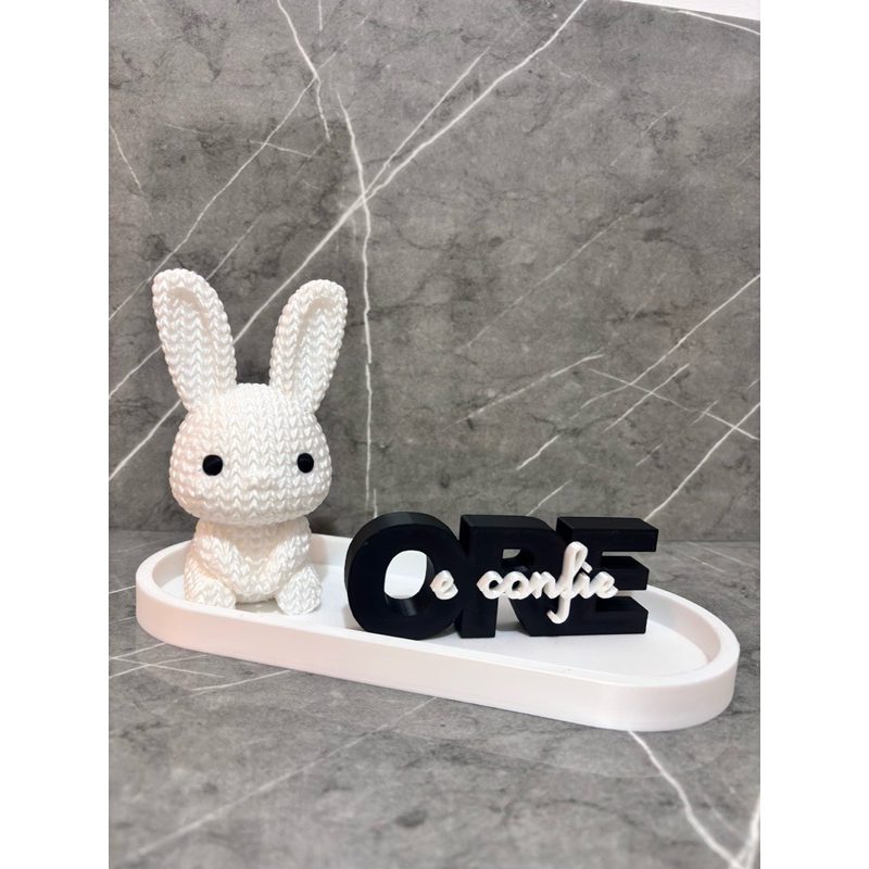 kit decoração Páscoa Coelho ore e confie em Oferta na Shopee