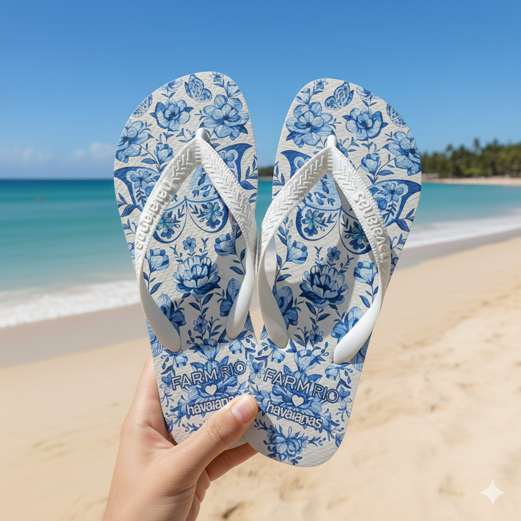 Chinelo Havaianas Feminino Original Farm Jardim De Porcelana Confortável Flexível Envio Imediato em Oferta na Shopee