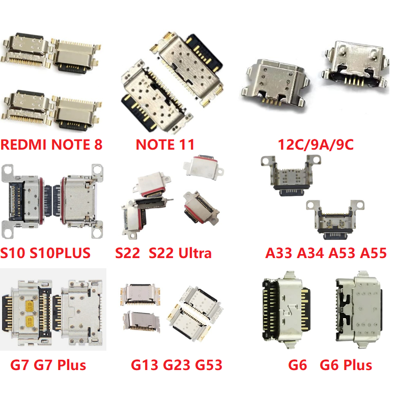 Conector Solto Carga Para T280 S10 A52 A72 A33 A34 S22  E7 E7 Power G4 Play G5S G5 Plus G5s G5 G6 G7 G13 NOTE 8 NOTE 11