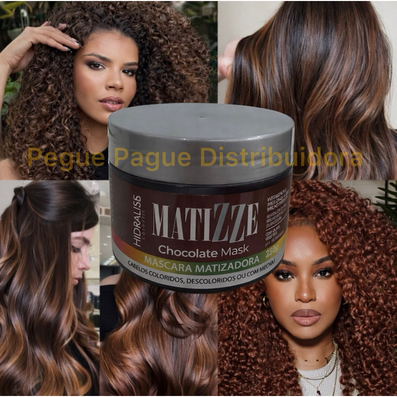 Tonalizante Avelã Chocolate Acobreado 100% Natural Sem Amônia Morena Matizze Hidralise Cosméticos em Oferta na Shopee