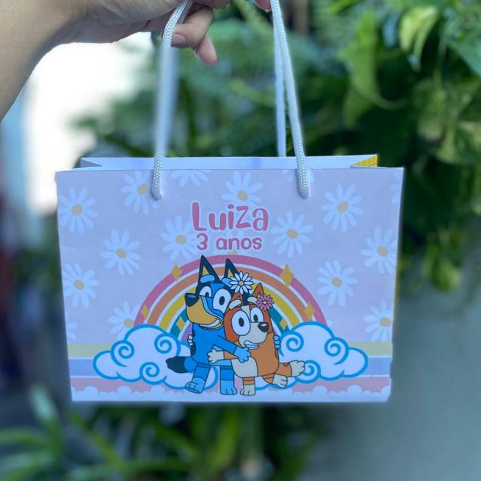 sacolinha personalizada bluey / sacolinha bluey