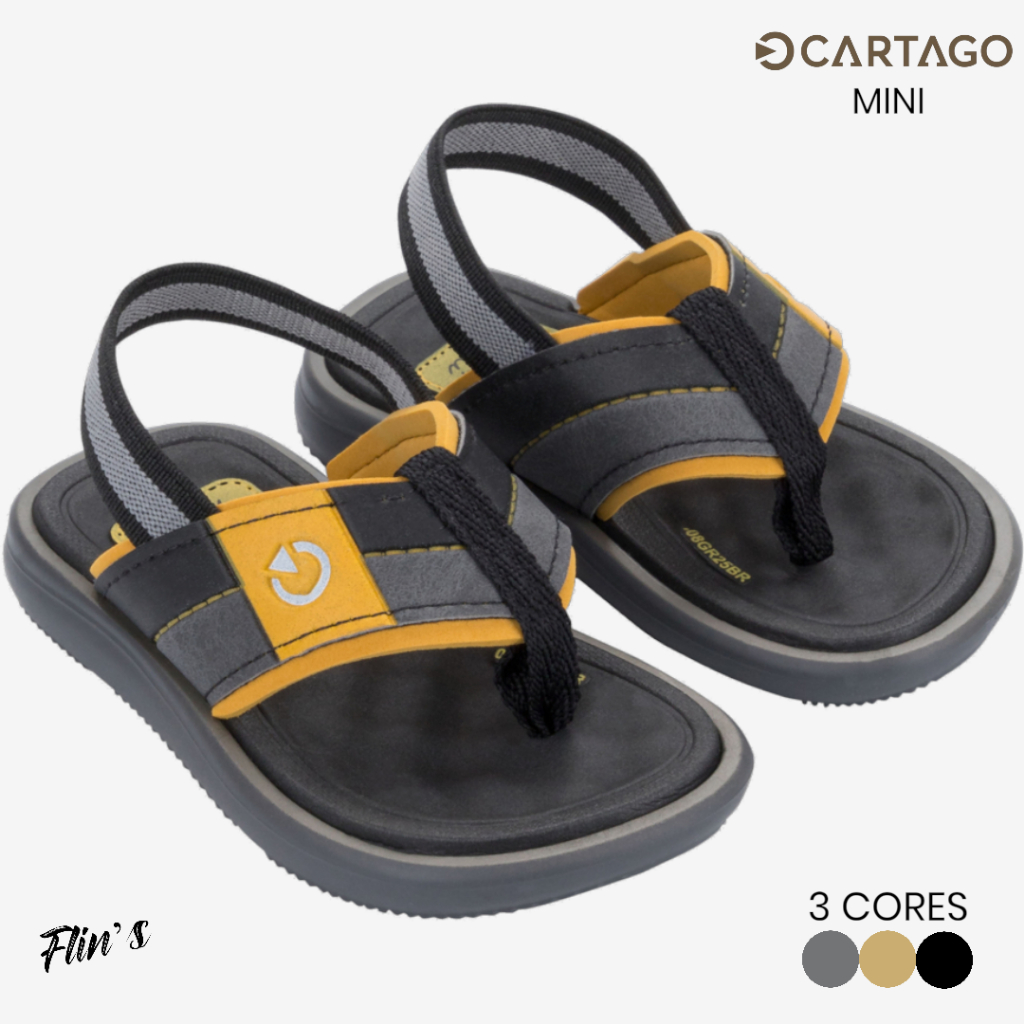 Chinelo Infantil Cartago Mini Baby Confortável e Seguro em Oferta na Shopee