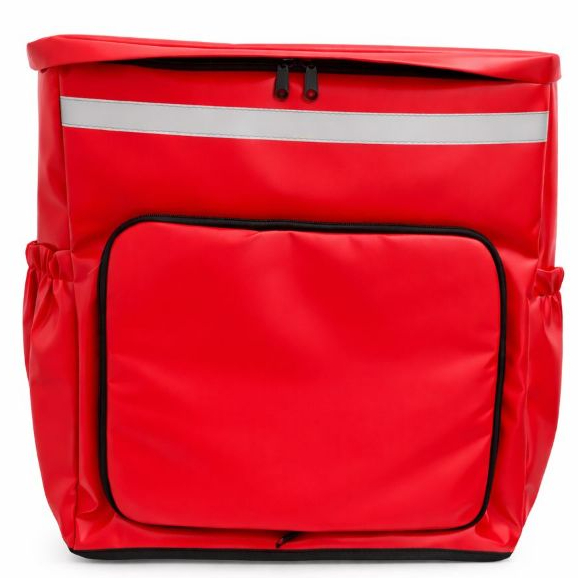 Mochila Isobag motoboy delivery entrega Preto e VERMELHO Impermeável em Oferta na Shopee