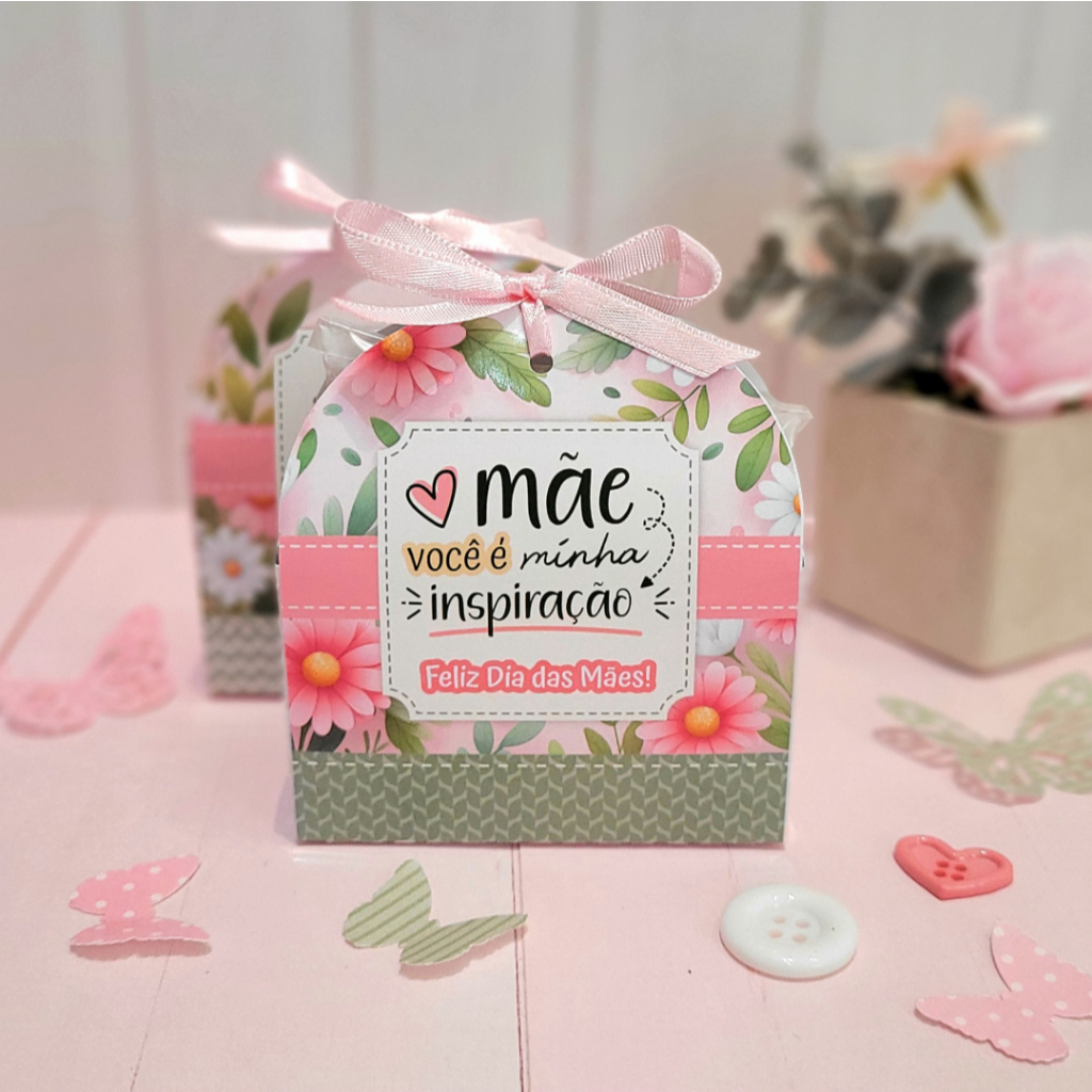 Caixa para Sabonete dia das Mães - Caixa para sabonete natura dia das mães