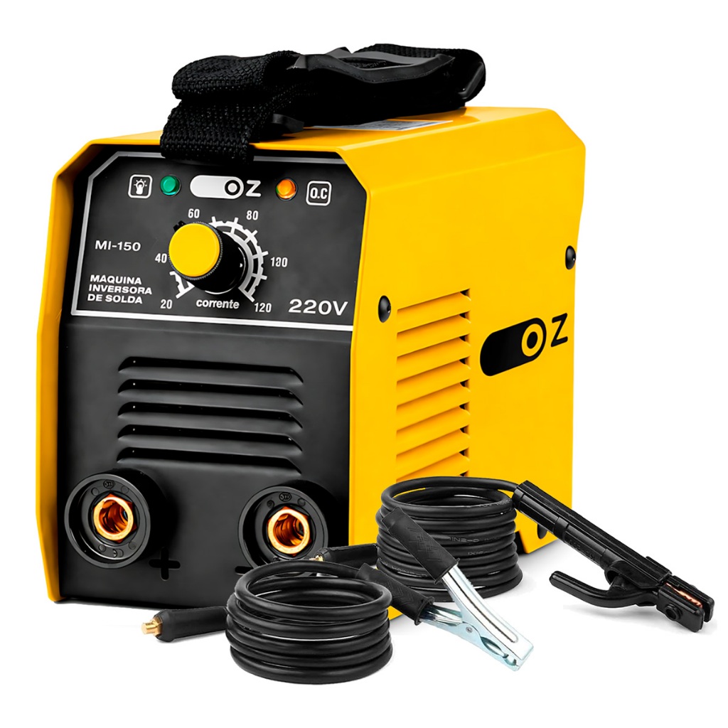 Máquina De Solda Inversora Mma 120a Portátil Mi-150 220v Ozline em Oferta na Shopee