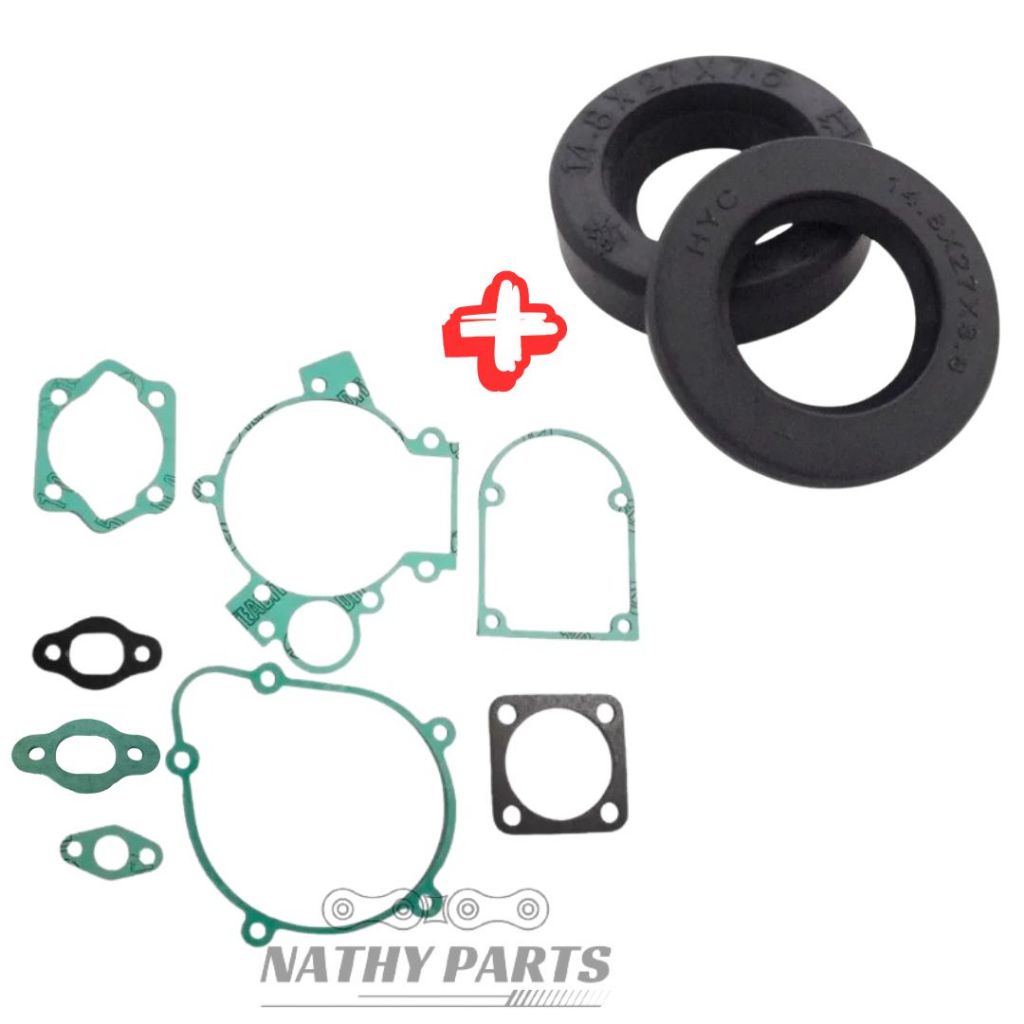 Jogo de Junta do Motor Bicicleta Bike Motorizada + Par de Retentor do Virabrequim em Oferta na Shopee