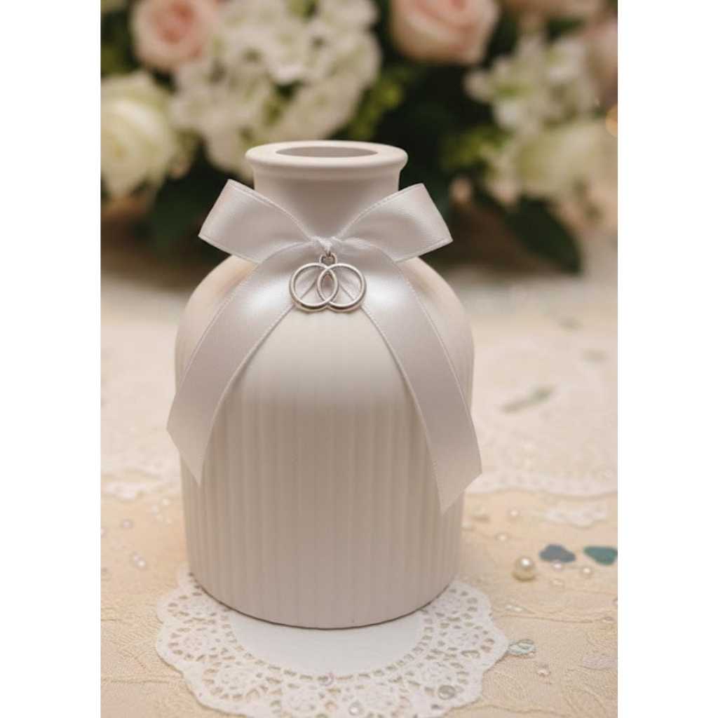 Kit 20 Vasos de Gesso Luxo 🌸 Perfeitos para Lembrancinhas de Casamento, Batizado, Centro de Mesa e Festas Elegantes!