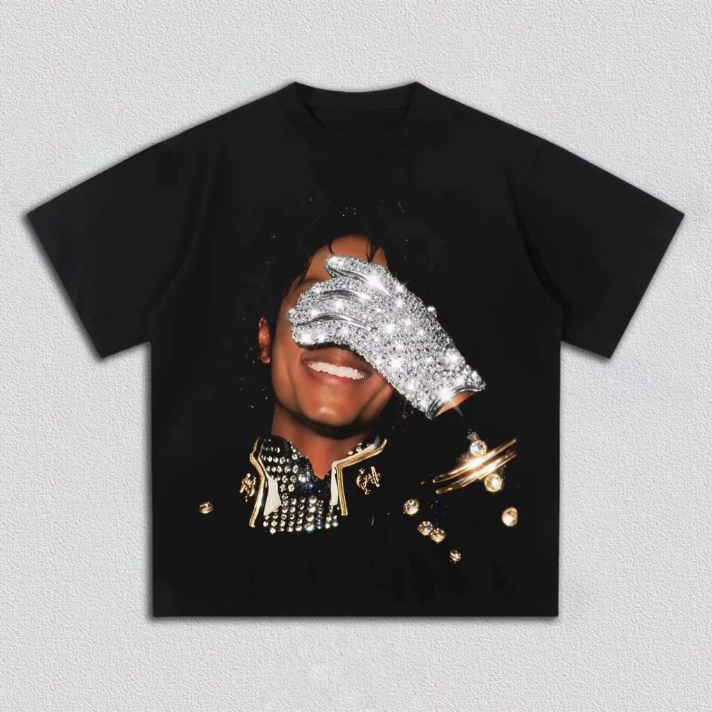 Camiseta T-shirt Unissex Algodão Michael Jackson Glove 90´ em Oferta na Shopee