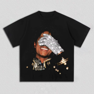 Camiseta T-shirt Unissex Algodão Michael Jackson Glove 90´ em Oferta na Shopee