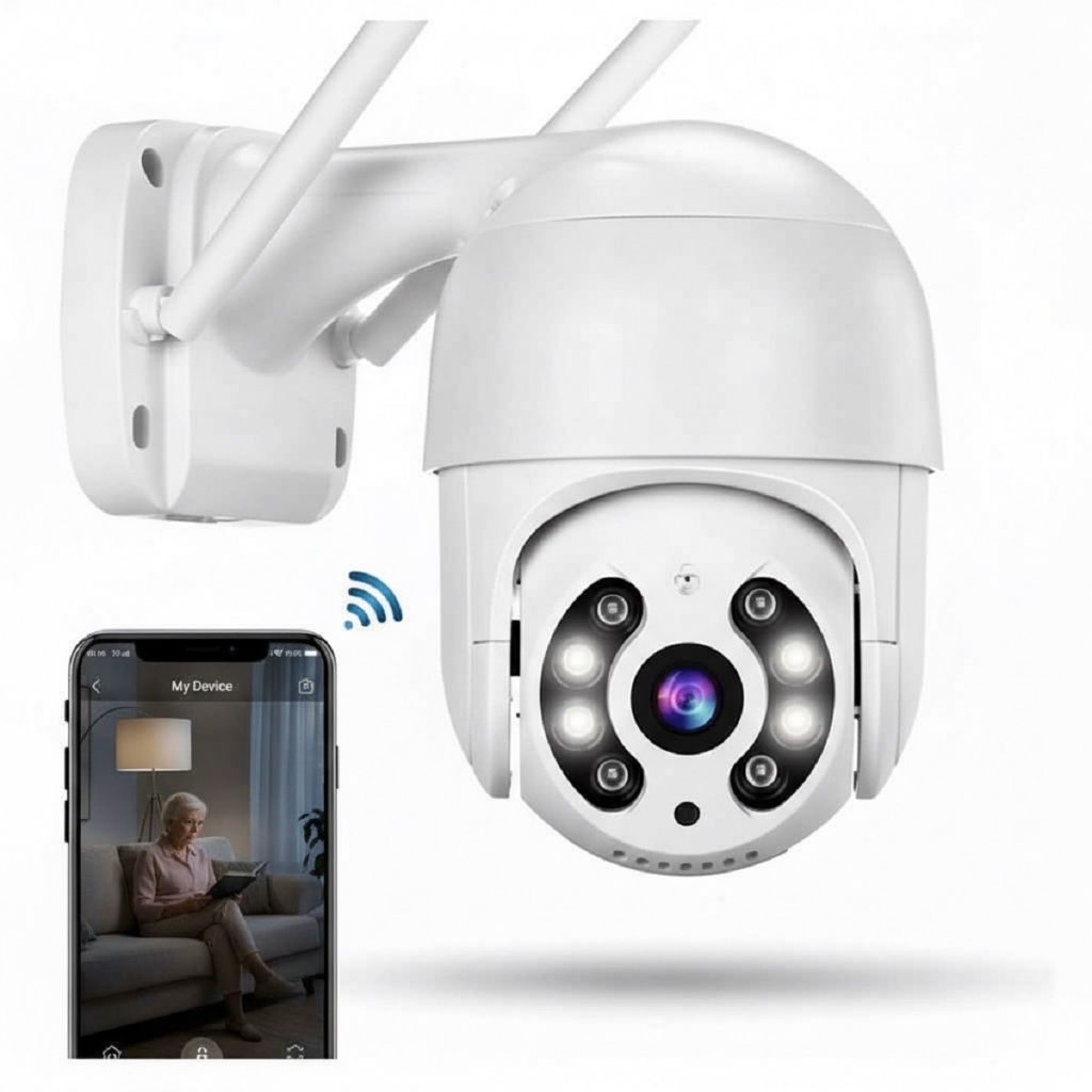 Câmera A8 Externa Ip A Prova D'água com Infravermelho Wifi Hd Alarme Sensor De Movimento Bivolt app yoosee ou icsee