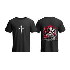 Camiseta Unissex Lost Control Anime Demon Money Camisa Estampada Frente Verso Dark