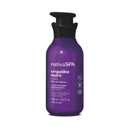 Loção Noturna Desodorante Corporal Nativa Spa Orquídea Noire 400Ml vencimento 05/2026