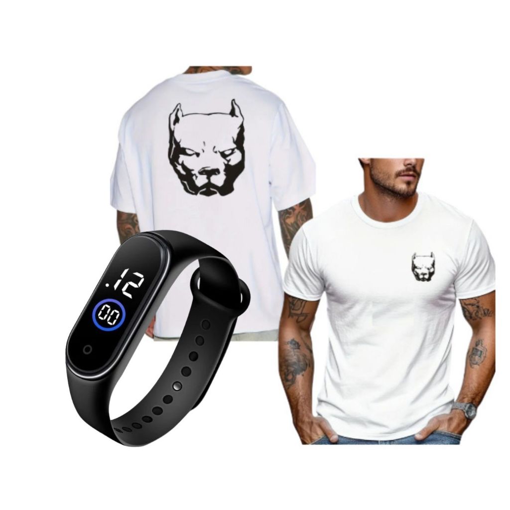 Camisetas Retro PIT BULL Estampadas de alta qualidade, esportiva Unissex uso diário (esportivo ou casual) em Oferta na Shopee