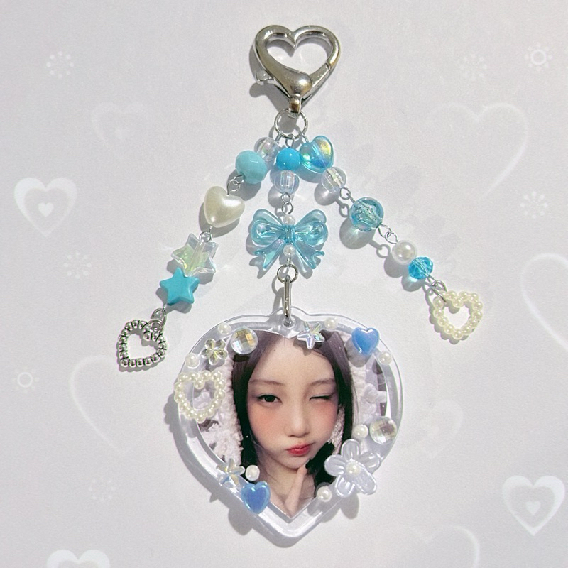chaveiro personalizável de acrílico coração coquette aespa twice bts nct seventeen boynextdoor skz exo txt enhypen ateez