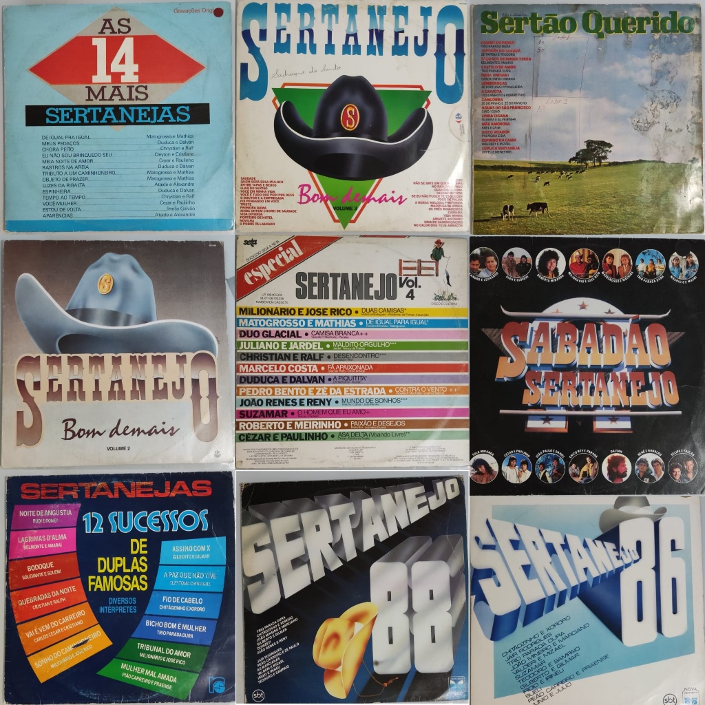 LP Coletania Sertanejo - Milionário e José rico, Tonico e Tinoco, Trio Parada Dura | Disco de Vinil