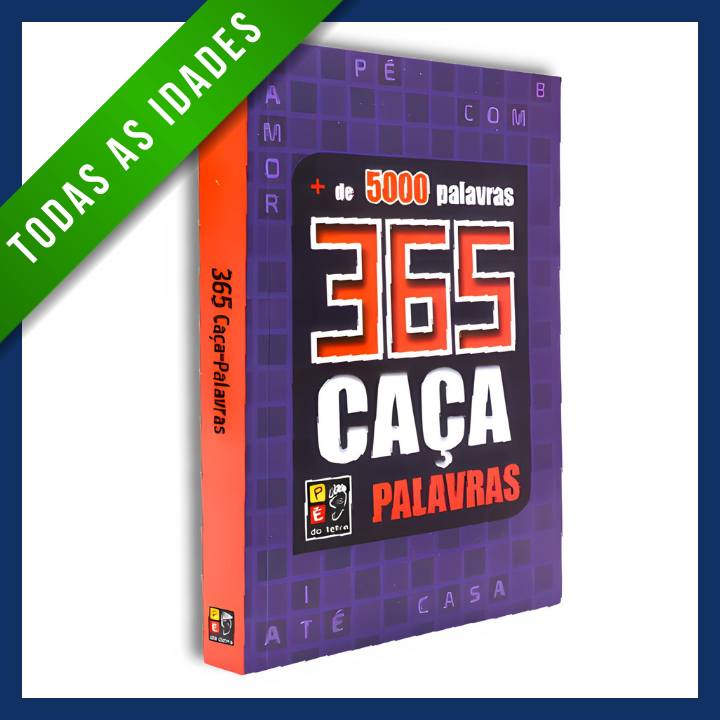 365 Caça Palavras Roxo - Livro de Estímulo da Mente Memória Atenção e Raciocínio