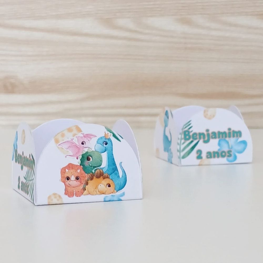 Forminha de Doces Personalizada Dinossauro Baby/ Festa Infantil / Aniversário / Lembrancinha