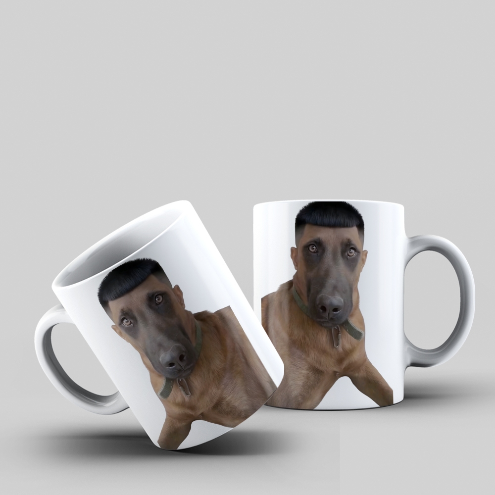 Caneca Cachorro Mandrake – Pastor Belga Malinois de Cria – Presente Divertido Meme Cachorro 🐶🔥