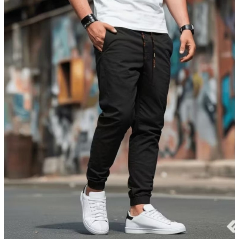 Calça Jogger Masculina Jeans e Sarja Com Punho Lycra Estilo e Conforto para seu Look