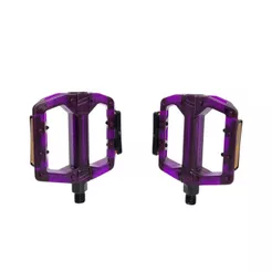 Par Pedal Plataforma Bicicleta Freestyle 9/16 Rosca Grossa Acrílico Crystal
