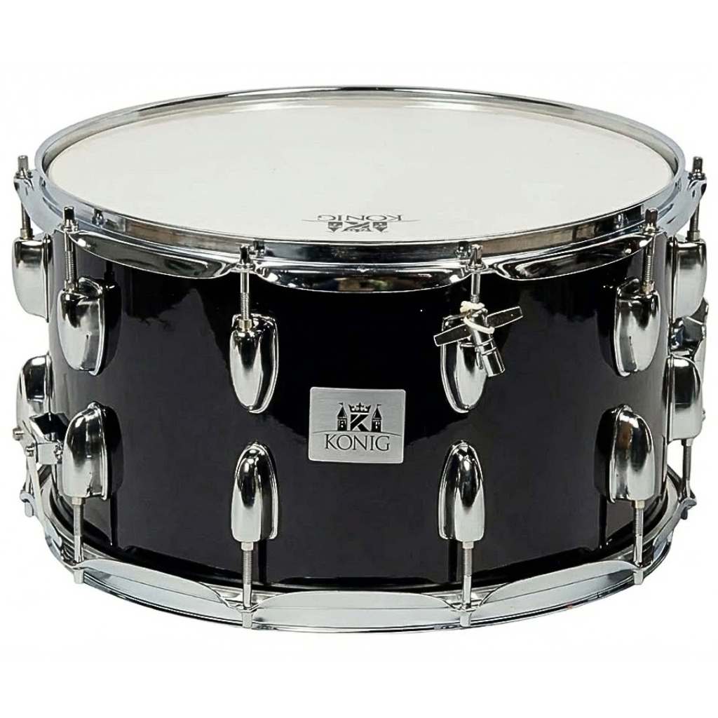 Caixa De Bateria Konig 14 X 8 Madeira + Baquetas + Talabarte em Oferta na Shopee
