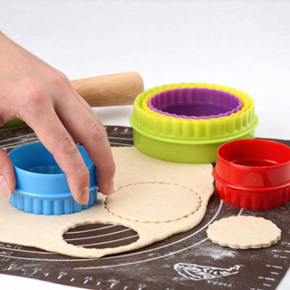 Cortador de Plástico Redondo e Quadrado Babado Frisado C/5 Unidades SilverChef em Oferta na Shopee