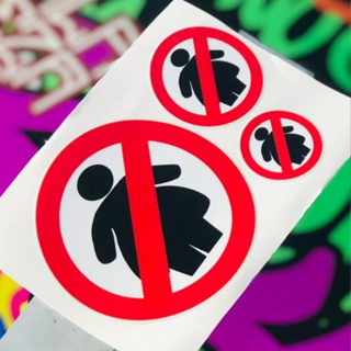 3 Adesivos Proibido Gordinha meme polémico em Oferta na Shopee