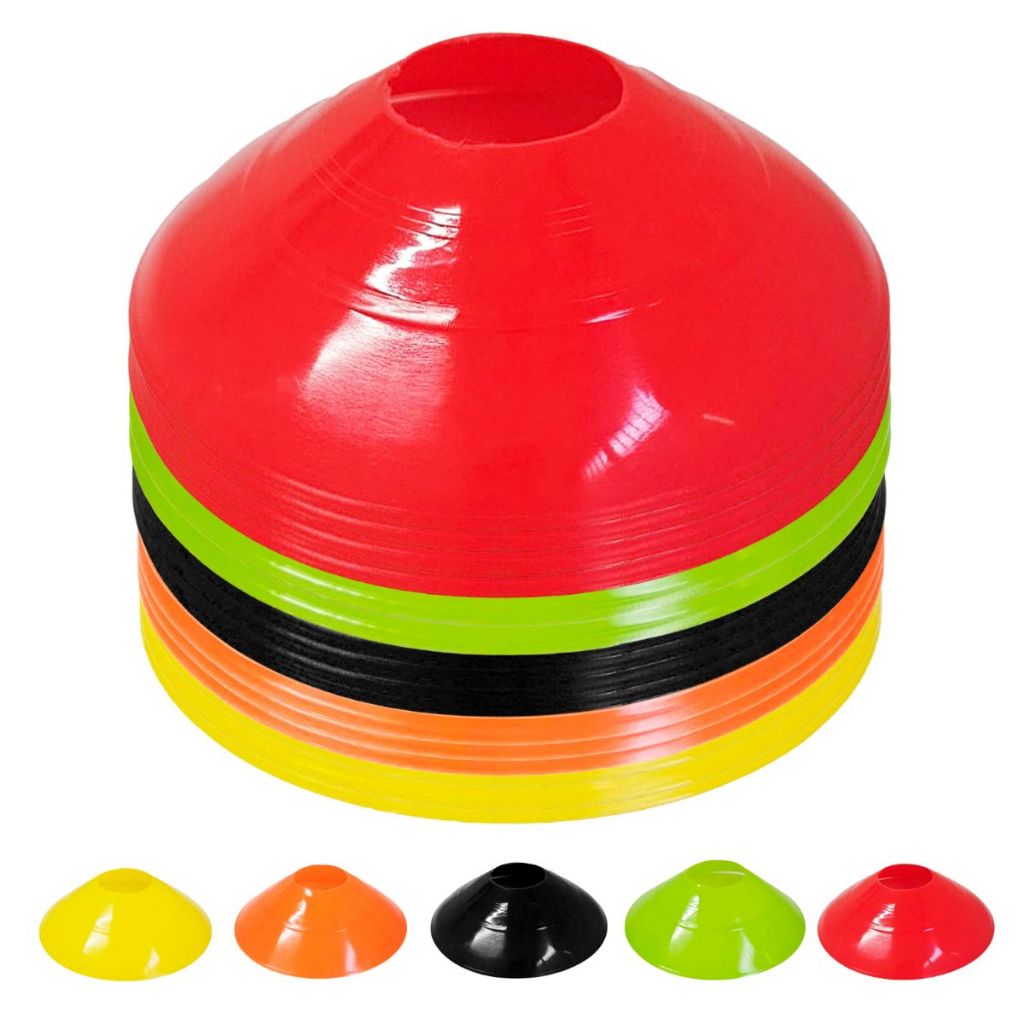 50x Chapéu Chines Cone 19cm Mini Treino Esporte Funcional