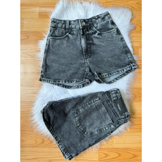 Short Preto stonado com bolso verdadeiro jeans premium 100% jeans em Oferta na Shopee