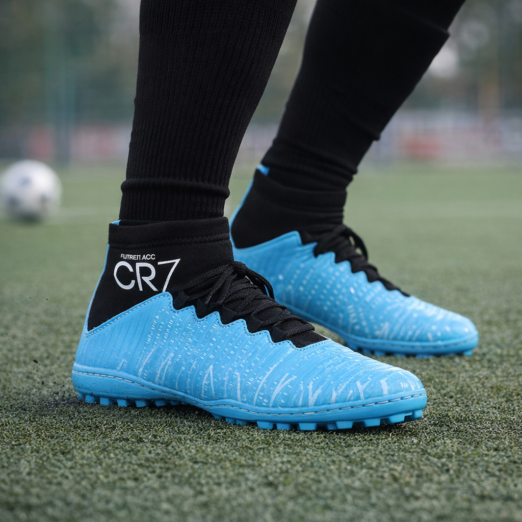 Chuteira + Meião Society Couro Sintético Reforçada e Costurada do 33 ao 43