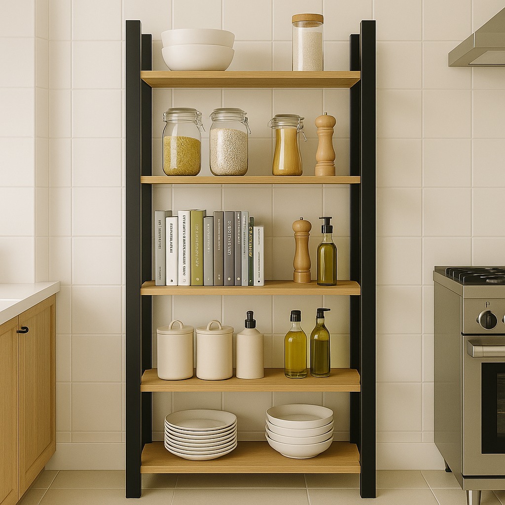 Estante Industrial Multiuso Estilo Vintage 180x60 cm – Organizador com 5 Prateleiras — imagem 2 de 2