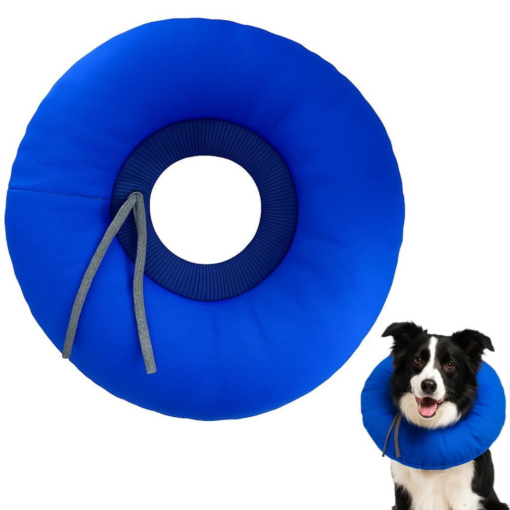 Cone Colar Elizabetano Ajustável Macio em Tecido Anti Lambida Protetor Ferida Pescoço p/ Gato e Cães Pequenos
