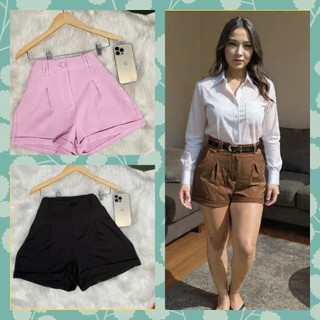 ShortFemeninoCinturaAltaConBarrinhaItalianaBolsoConfortable