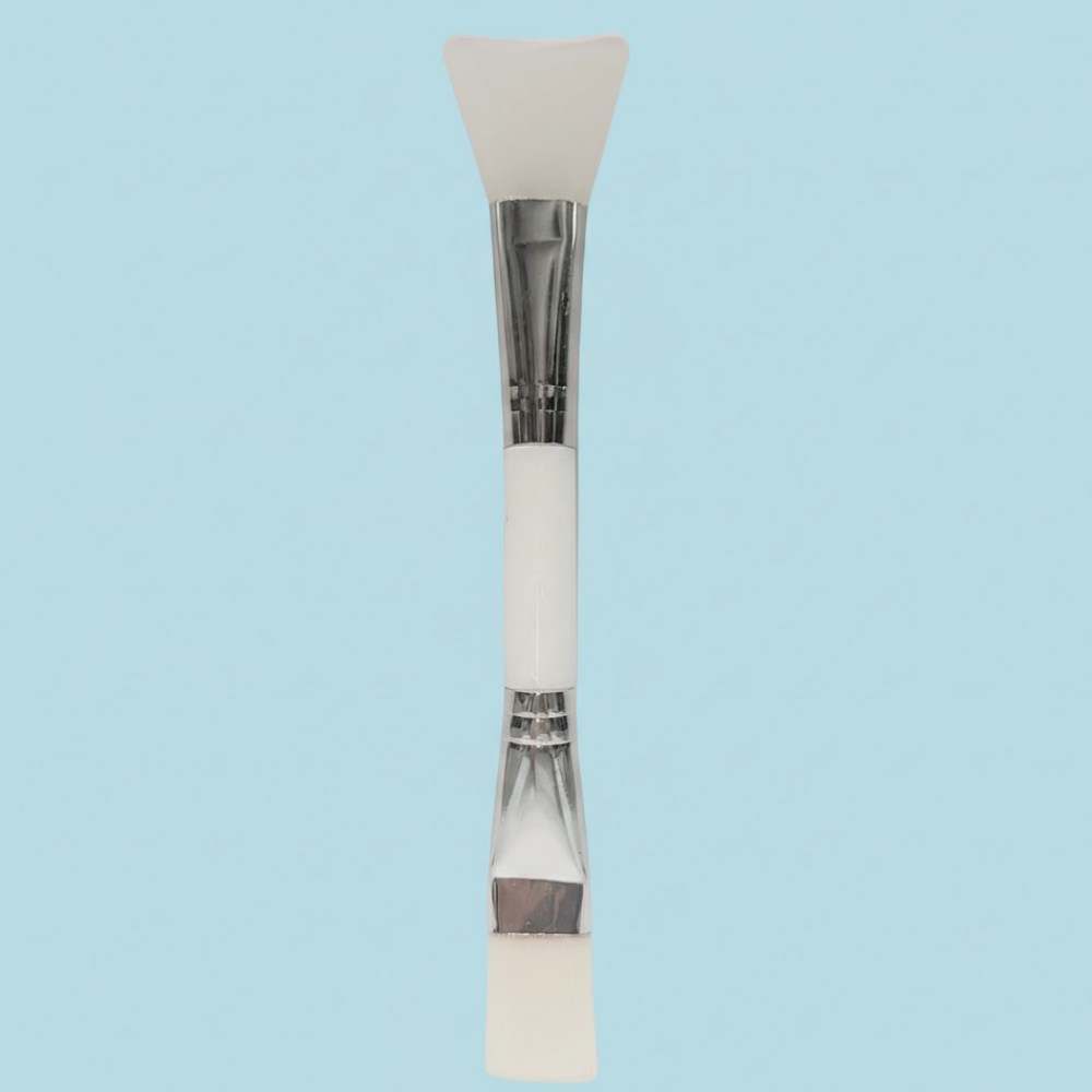 Pincel Facial 2 em 1 Silicone e Cerdas para Máscara Skin Care Jony