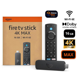 Amazon Fire TV Stick 4K Max 2ª Geração 2025 | Wi-Fi 6E | 16GB | Alexa | Ultra HD 4K HDR | Original Lacrado