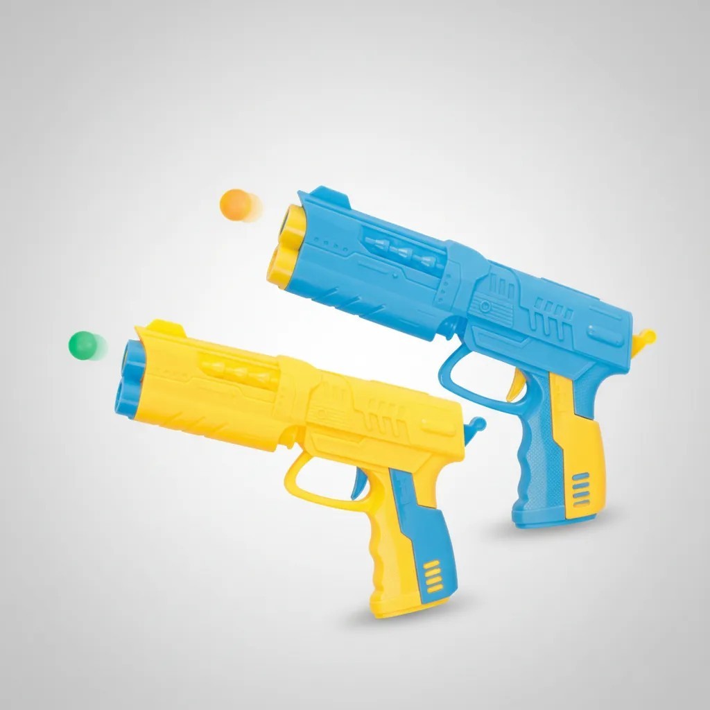 Lança Dardos Brinquedo Infantil Com Bolinhas Em Espuma