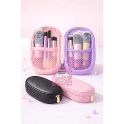 Kit de Pincéis de Maquiagem Mini Profissional Multi-funcional com 10 peças