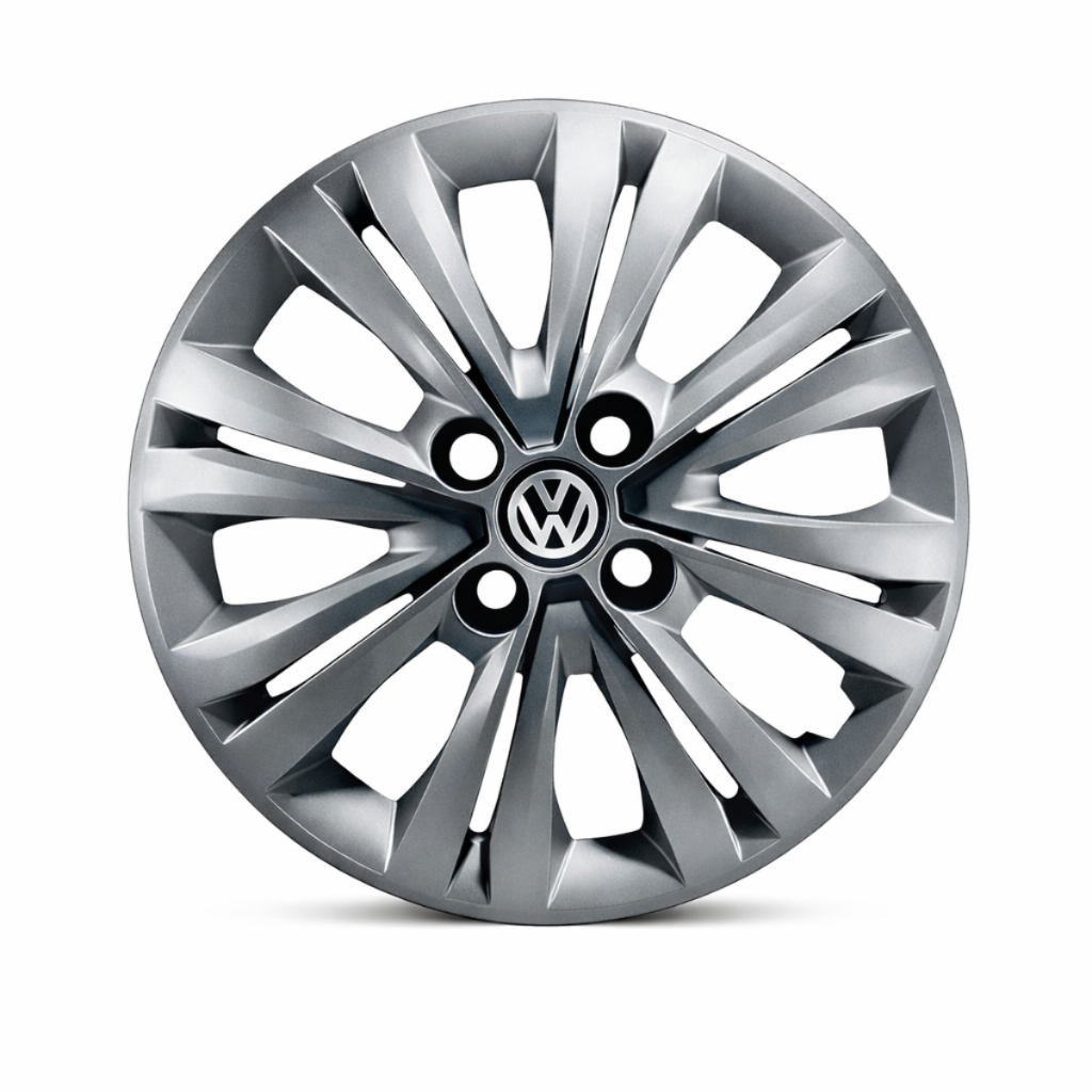 Jogo De 4 Calotas VW Aro 14 Gol Saveiro Voyage Com Emblema Volkswagen em Oferta na Shopee