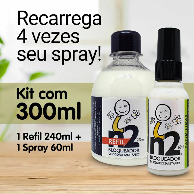 Kit Refil n2 Bloqueador Odores Sanitários 300ml Neutralizador Odorizador Banheiro Lixeira Pet em Oferta na Shopee