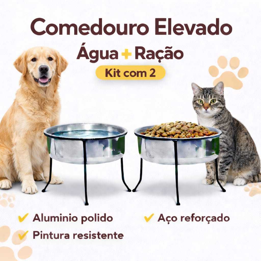 Tigela Pote  Comedouro e Bebedouro Para Caes e Gatos ( 2unid) em Oferta na Shopee