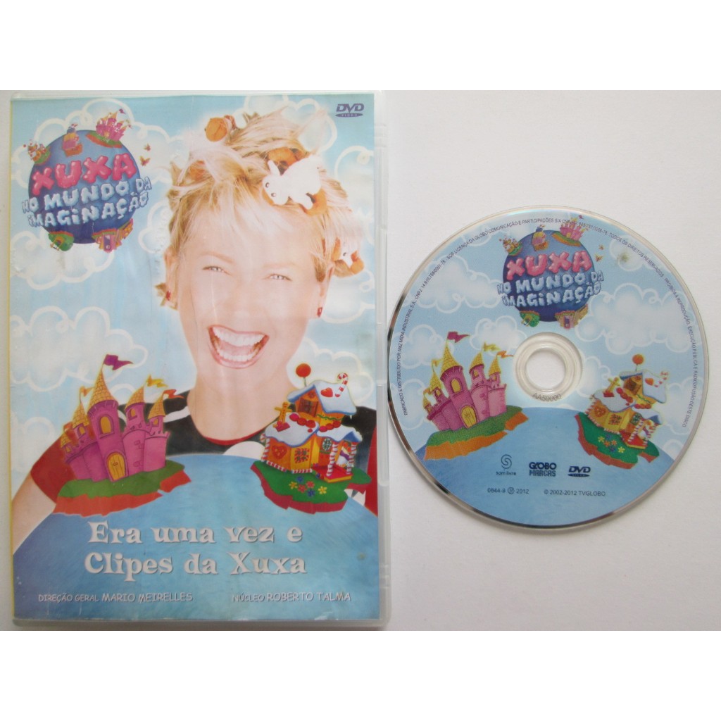 DVD - XUXA / Xuxa No Mundo Da Imaginação / Era Uma Vez e Clipes Da Xuxa / LEIA A DESCRIÇÃO