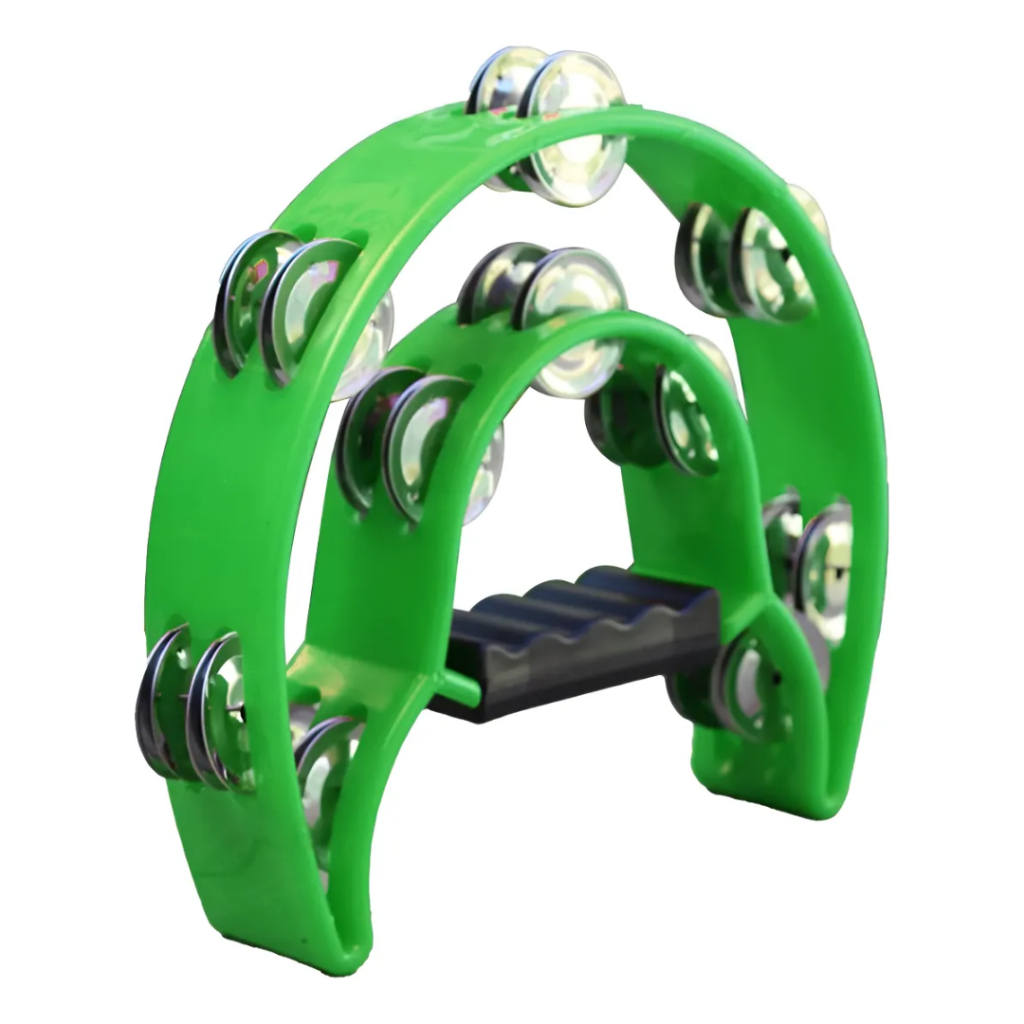 Pandeiro Meia Lua Duplo Verde