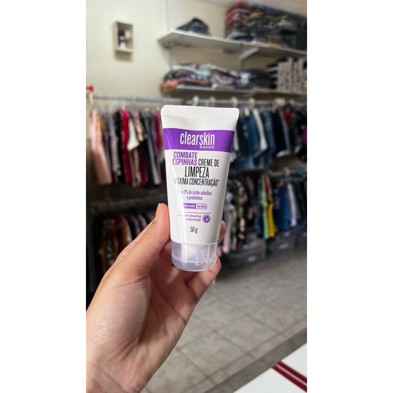 Creme de limpeza super charge linha Clearskin Avon